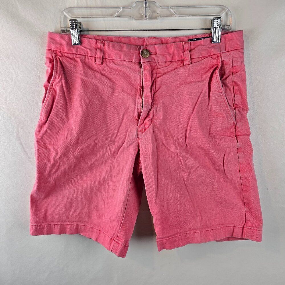Vineyard Vines Mens 31 Coral Pink Breaker Shorts Cotton Stretch Chino Casual